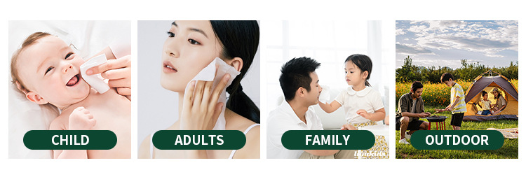 湿巾大包80抽家用湿巾纸英文可降解手口清洁湿纸巾详情4