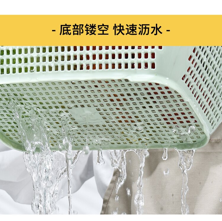 双层洗菜盆沥水篮家用厨房新款淘菜盆洗水果篮滤水神器客厅水果盘详情5
