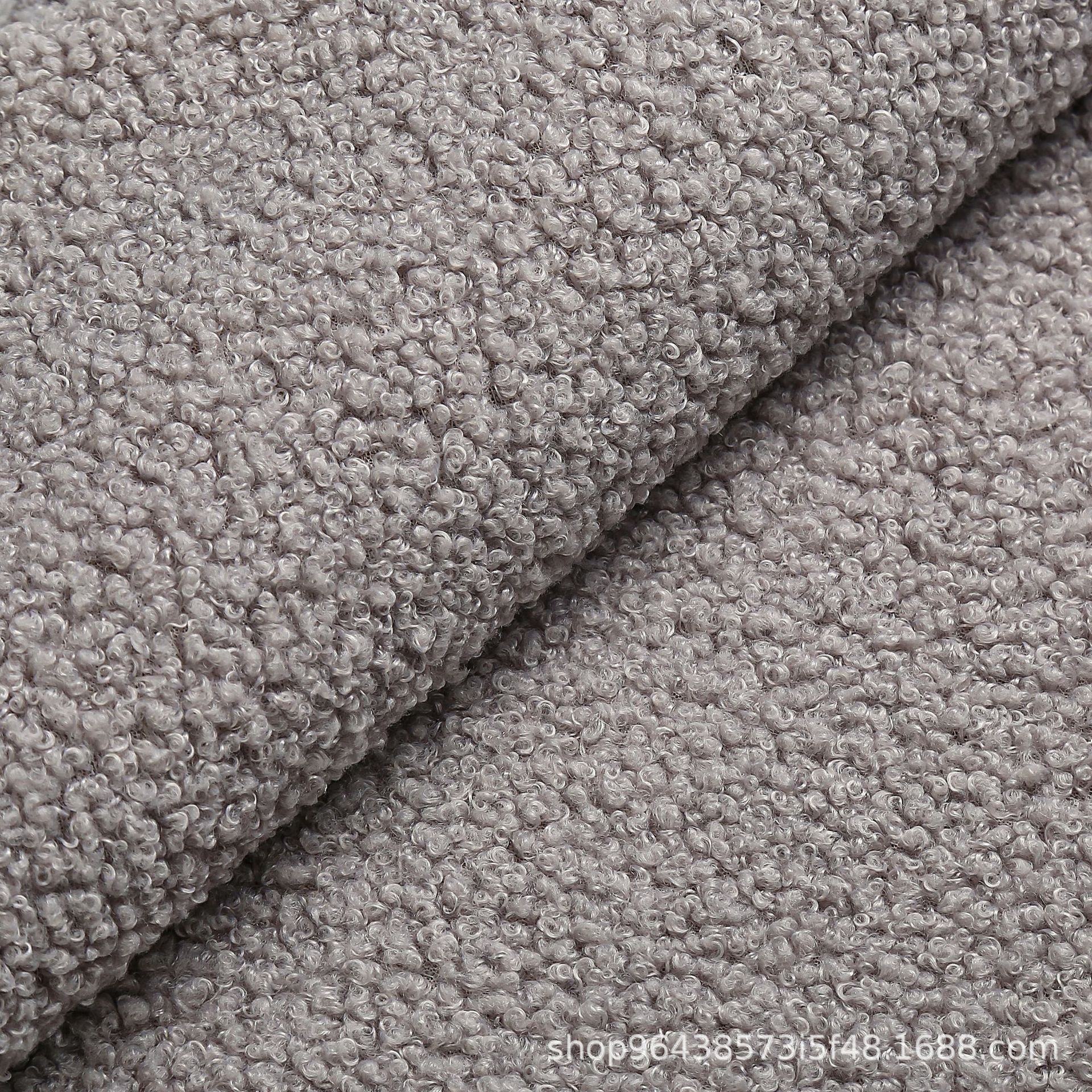 泰迪绒布料500g涤纶小颗粒毛绒手套沙发坐垫外套家纺地毯地垫家用地垫详情11