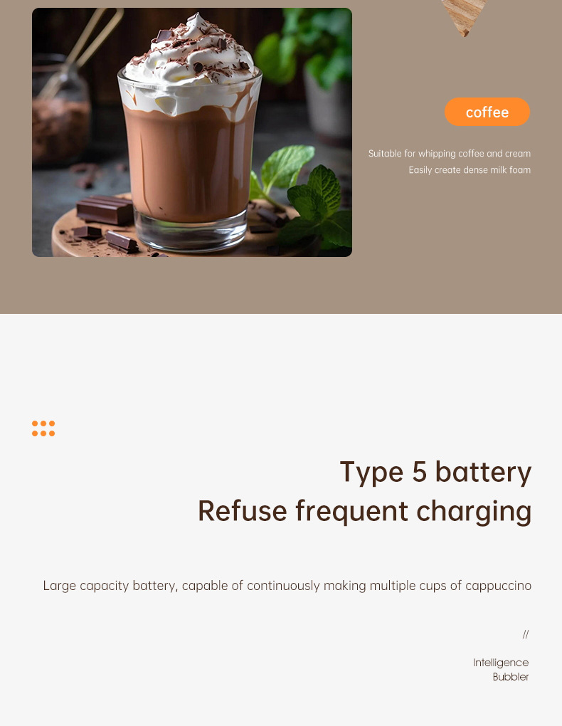 新品奶泡器四百次高速打蛋器长续航mini跨境批发家用电器厨房电器电动调奶器详情23