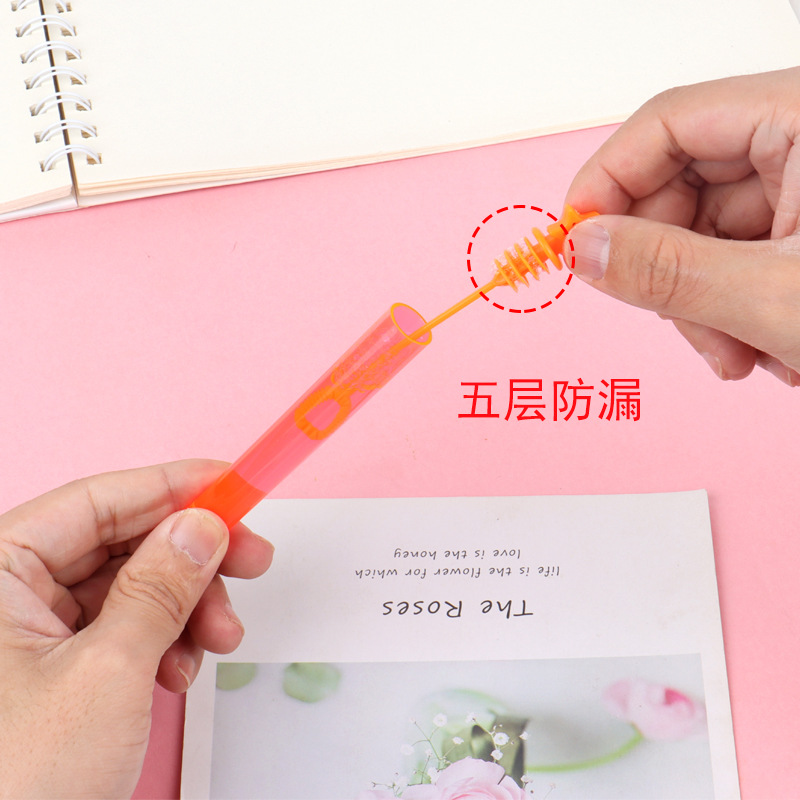 Mini heart-shaped test tube bubble sticks, Internet celebrity girl heart bubble water, 48 pieces each, 10CM outdoor toys wholesale pic 15