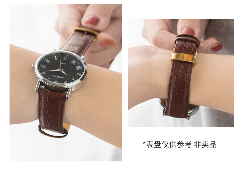 牛皮真皮表带男女蝴蝶扣通用款现货表带表链工厂直销详情3