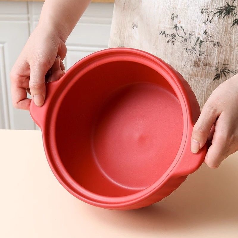 2025 New type of clay pot household gas open flame stew pot ceramic high-temperature resistant dry-burning without cracking 煲仔饭 soup pot for making soup pic 9