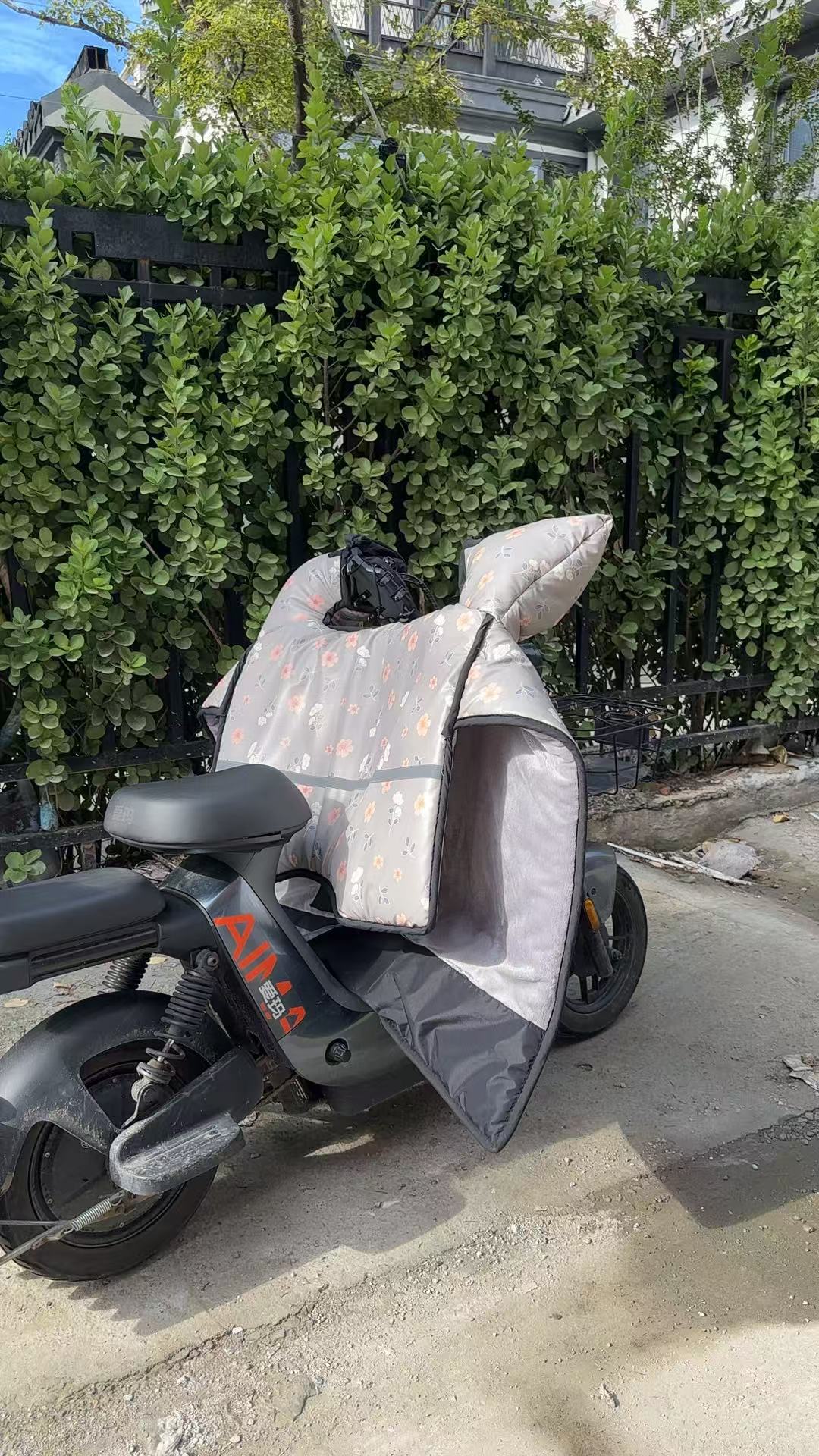 挡风被电动车冬季加绒加厚全包斗篷式电瓶摩托车防风防水加厚保暖详情1