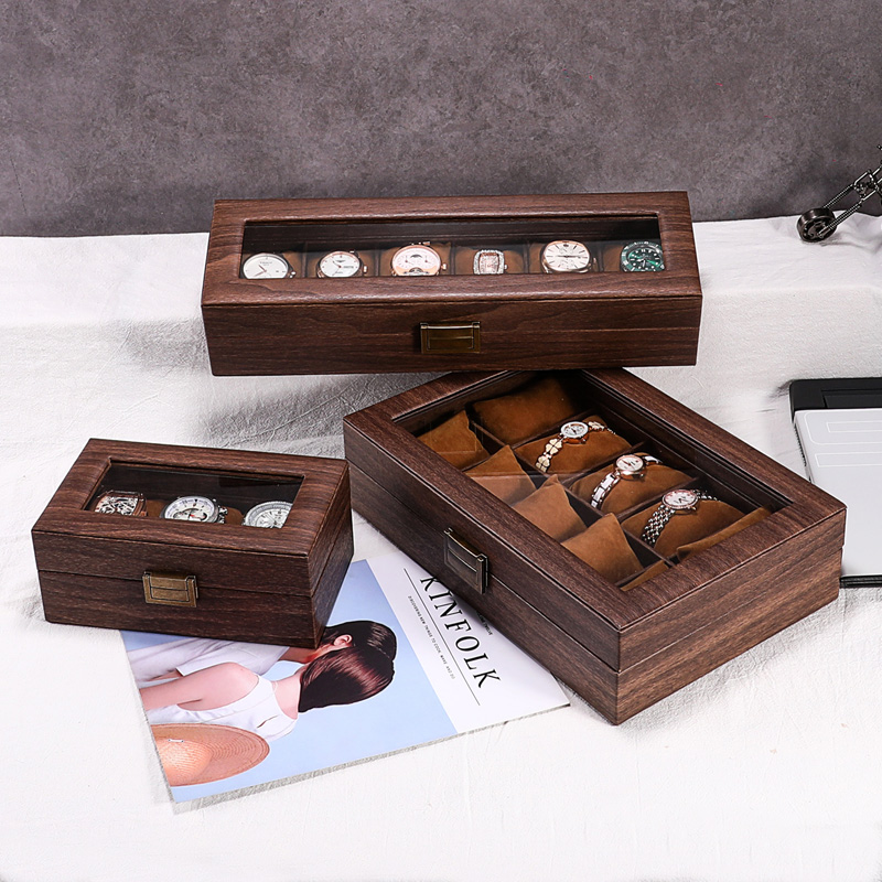 Cartoon PU leather watch storage box packaging gift box decoration universal type pic 18