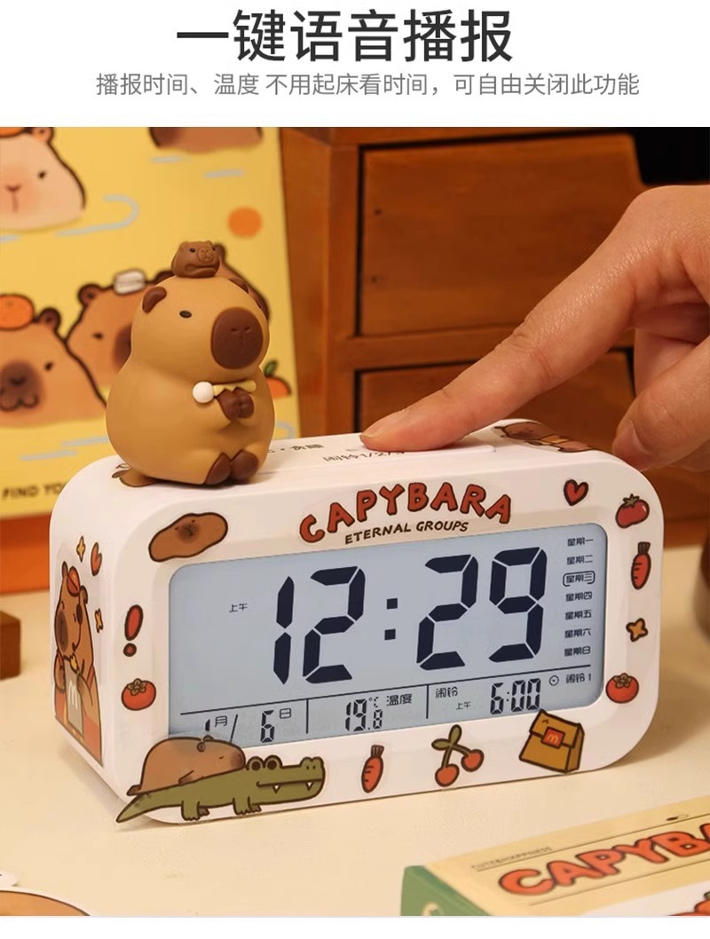 Alarm clock, a special wake-up tool for student bedrooms, desktop clock, creative smart electronic hour clock for junior high school students and children pic 9