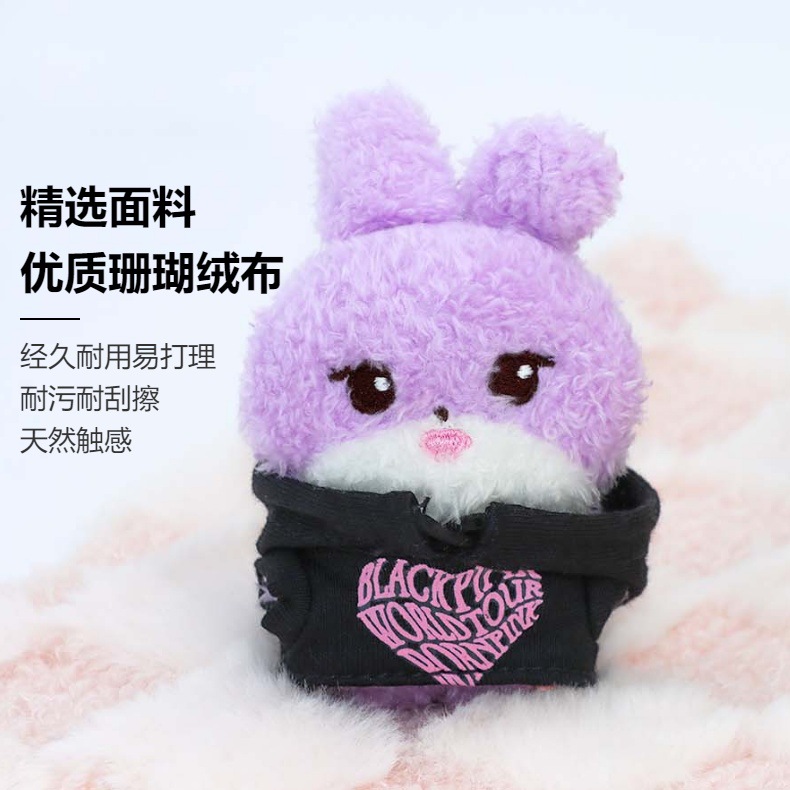 New cute and fun plush hooded sweatshirt figurines in stock for wholesale, cartoon animal doll pendants pic 4