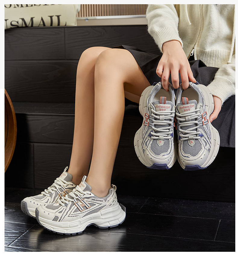 新款老爹鞋女2025春季厚底增高运动鞋女百搭复古女鞋高颜值休闲鞋详情34