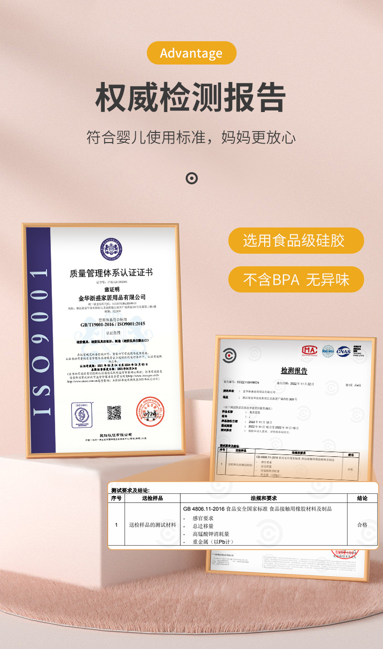 儿童卡通硅胶餐盘婴幼儿喂养餐具套装宝宝辅食分格熊餐盘硅胶餐盘详情8