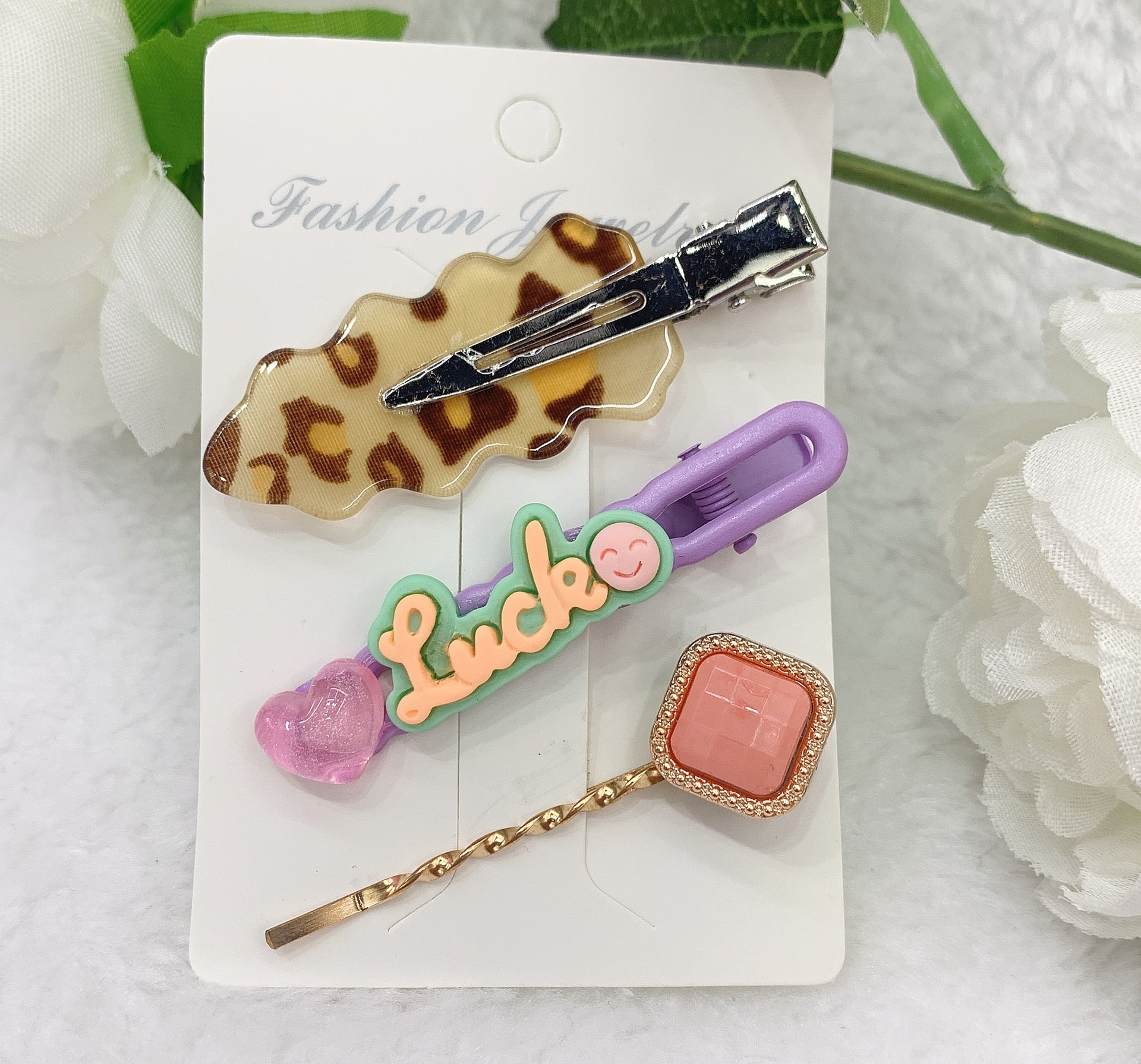 义乌店摆摊现货工厂直批随机混搭1.5元1卡刘海侧边夹夜市摆摊批发详情4