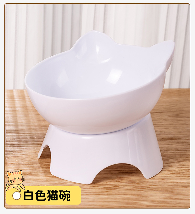 宠物猫碗护颈单碗猫食盆倾斜口猫耳宠物狗碗猫粮碗宠物用品喂食盆详情13