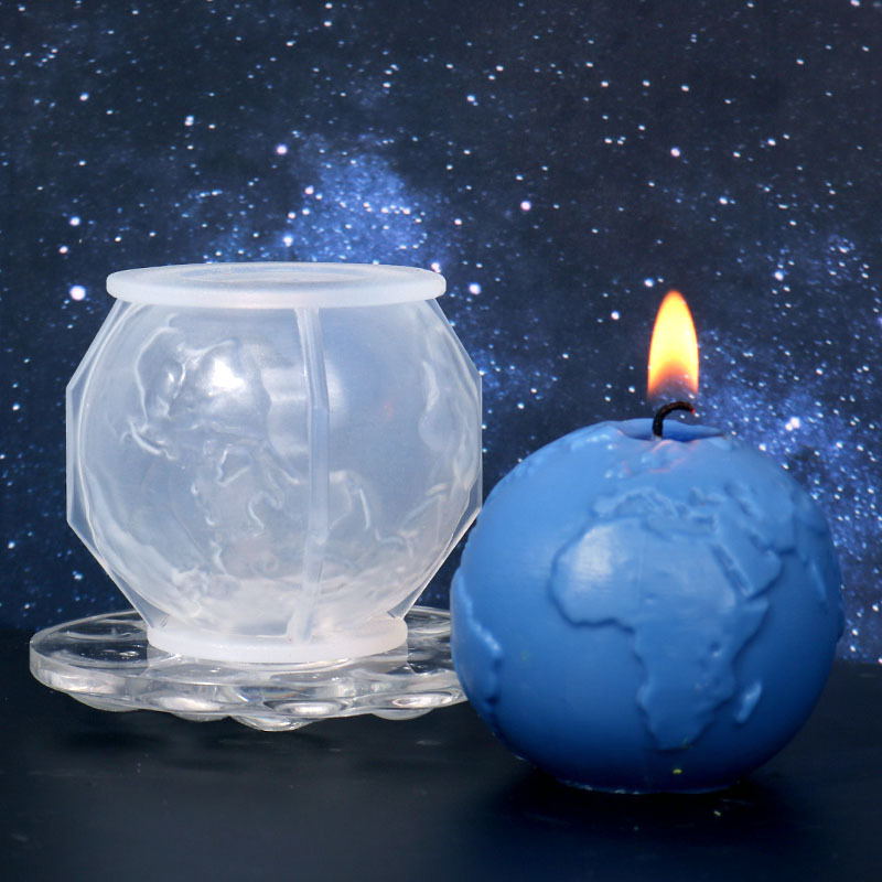 diy滴胶模具月球地球蜡烛硅胶模具星球香薰蜡烛厂家现货批发详情15