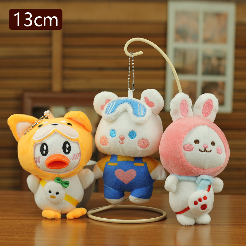 Creative Internet celebrity cute toy pendants, plush toys, cartoon dolls, bags, pendants, dolls, keychains pic 10