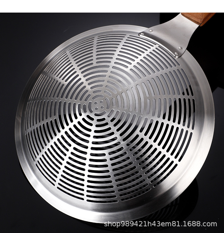 304不锈钢漏勺加大号实木手柄加厚大笊篱过滤勺厨房家用捞面饺子详情14