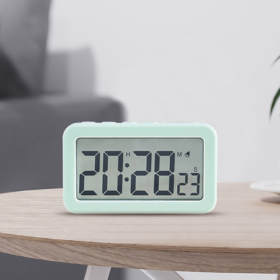 New cross-camera multi-functional clock LED electronic clock, fresh living room wall clock, can be hung or stood up, dual-purpose clock 6650 pic 11