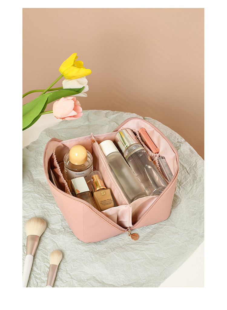 Bolsa cosmética minimalista almohada portátil bolsa cosmética bolsa de almacenamiento bolsa de viaje bolsa de tocador bolsa de maquillaje influenciador pic 11