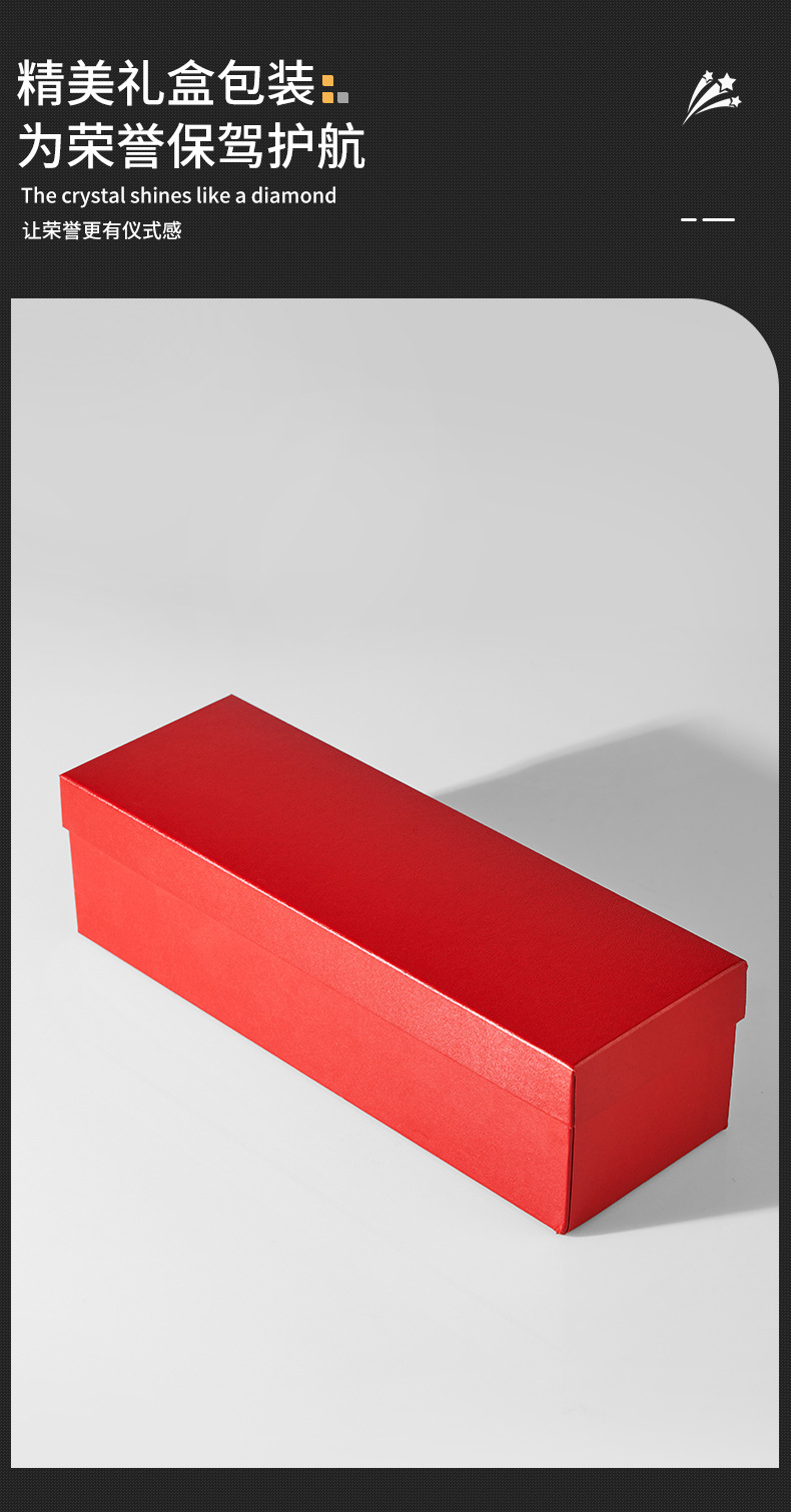 水晶奖杯大拇指创意比赛荣誉纪念品公司学校比赛刻字金属厂家批发详情8