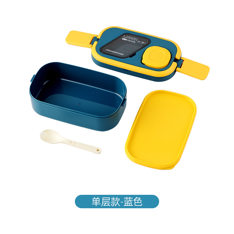 多层便当盒分格带酱料盒可微波加热学生上班族饭盒便携餐盒饭盒详情14