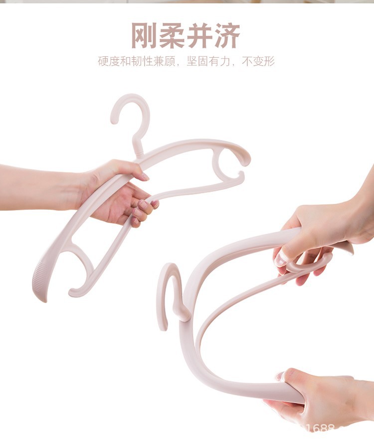 无痕加厚衣架家用挂衣晾衣服大衣挂架无痕撑子不鼓包防肩挂衣架详情4
