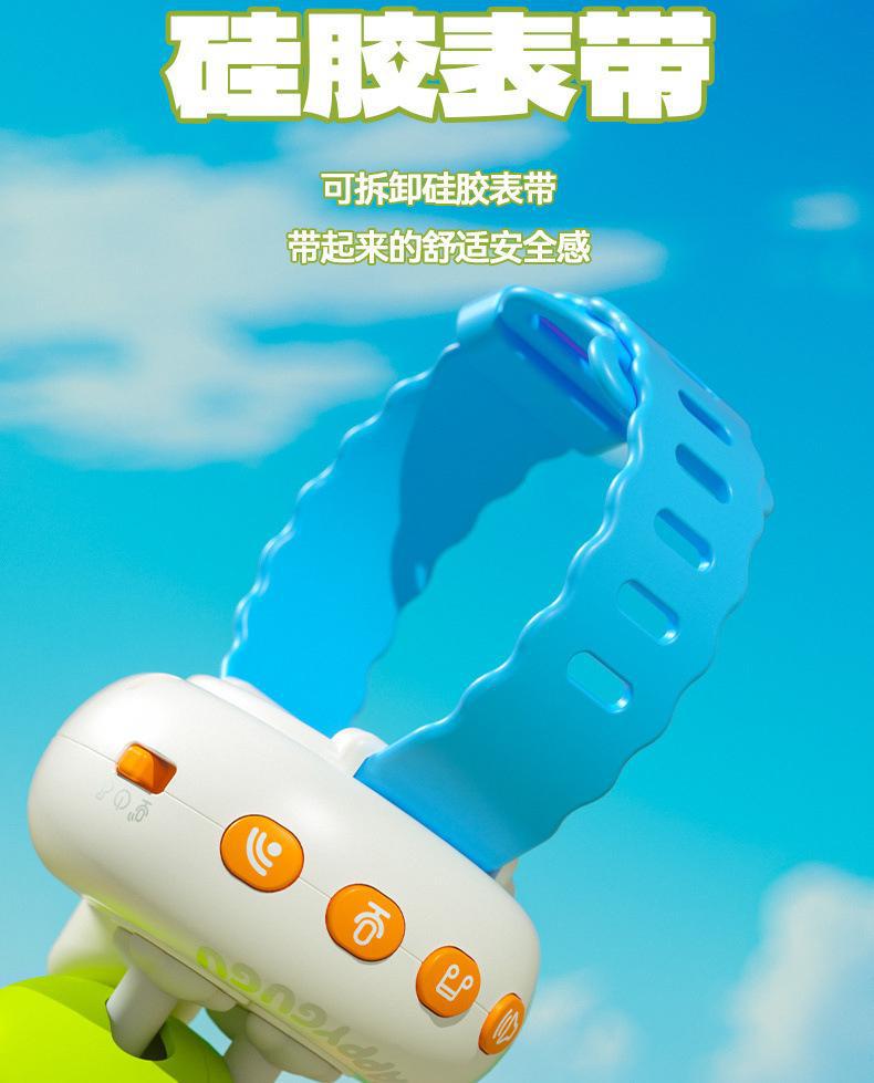 咕咕鸟充电益智智能AI对话变色声控感应儿童玩具手表学说话吹口哨详情25