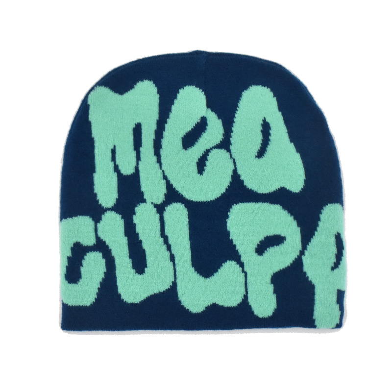 Amazon cross-border bestsellers: knitted hats for men and women, jacquard hats, popular hats from Europe and America, hip-hop hats, letter hats, AliExpress from Europe and America pic 32
