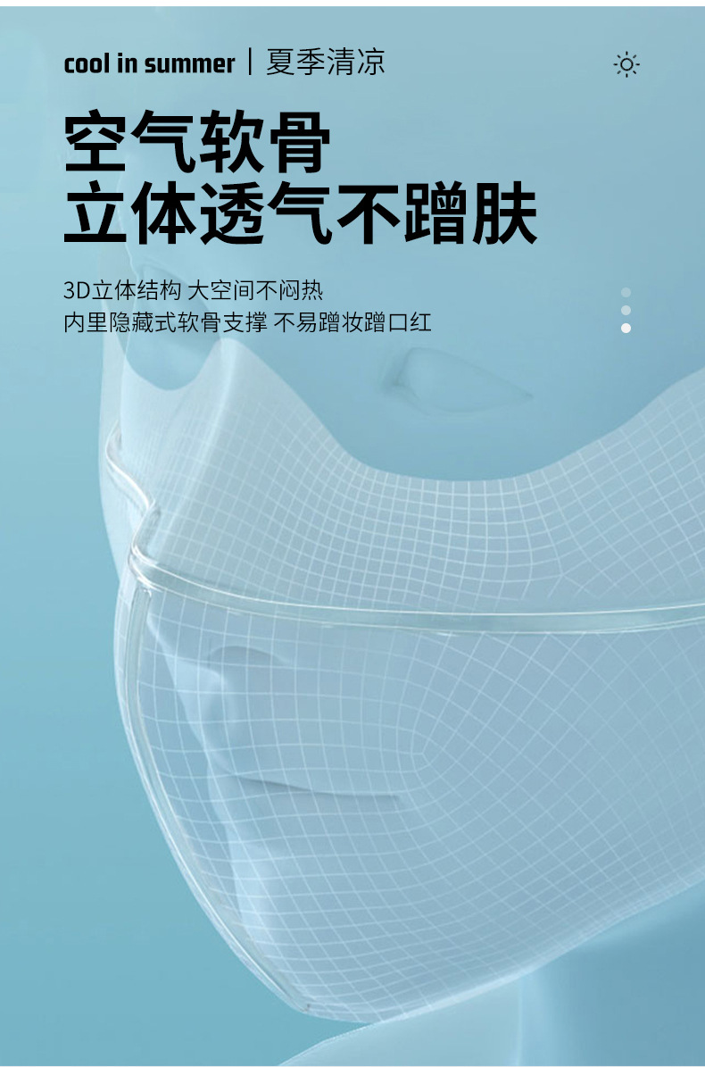 冰丝防晒面罩女性夏季防嗮面罩透气轻薄口罩详情15
