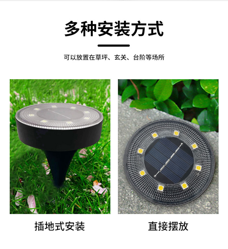 Solar lamps, outdoor waterproof steps, garden and lawn lamps, solar buried lamps, solar courtyard lamps pic 4