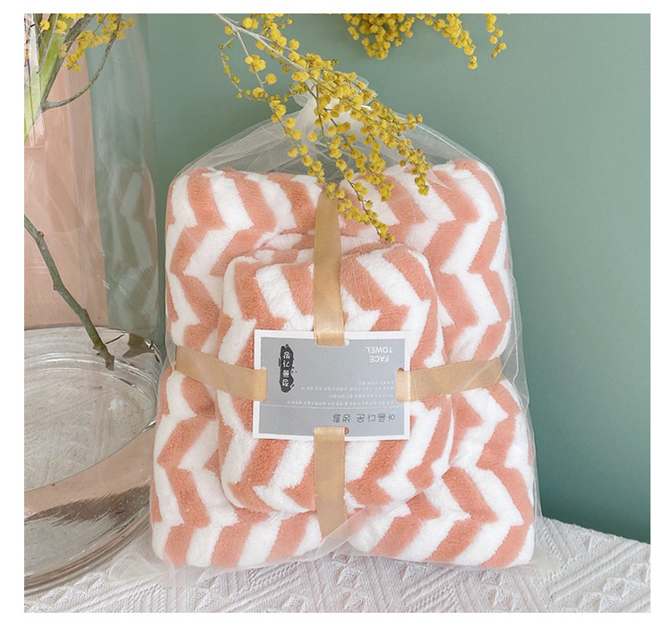 【 Chi Jia 】 Coral Fleece Towel, Bath Towel Set, Beach Towel, Absorbent Mother and Child Towel Gift Box, Thickened Household Towel Set pic 17