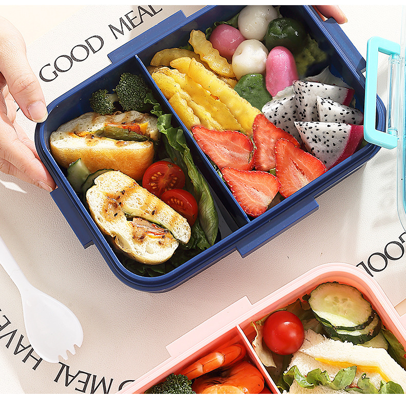学生带饭餐盒可微波加热饭盒送饭专用分格式上班族密封便当午餐盒详情13