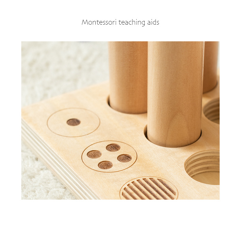 木制感统教具音筒棒感统认知听觉触觉训练儿童早教启蒙玩具详情8