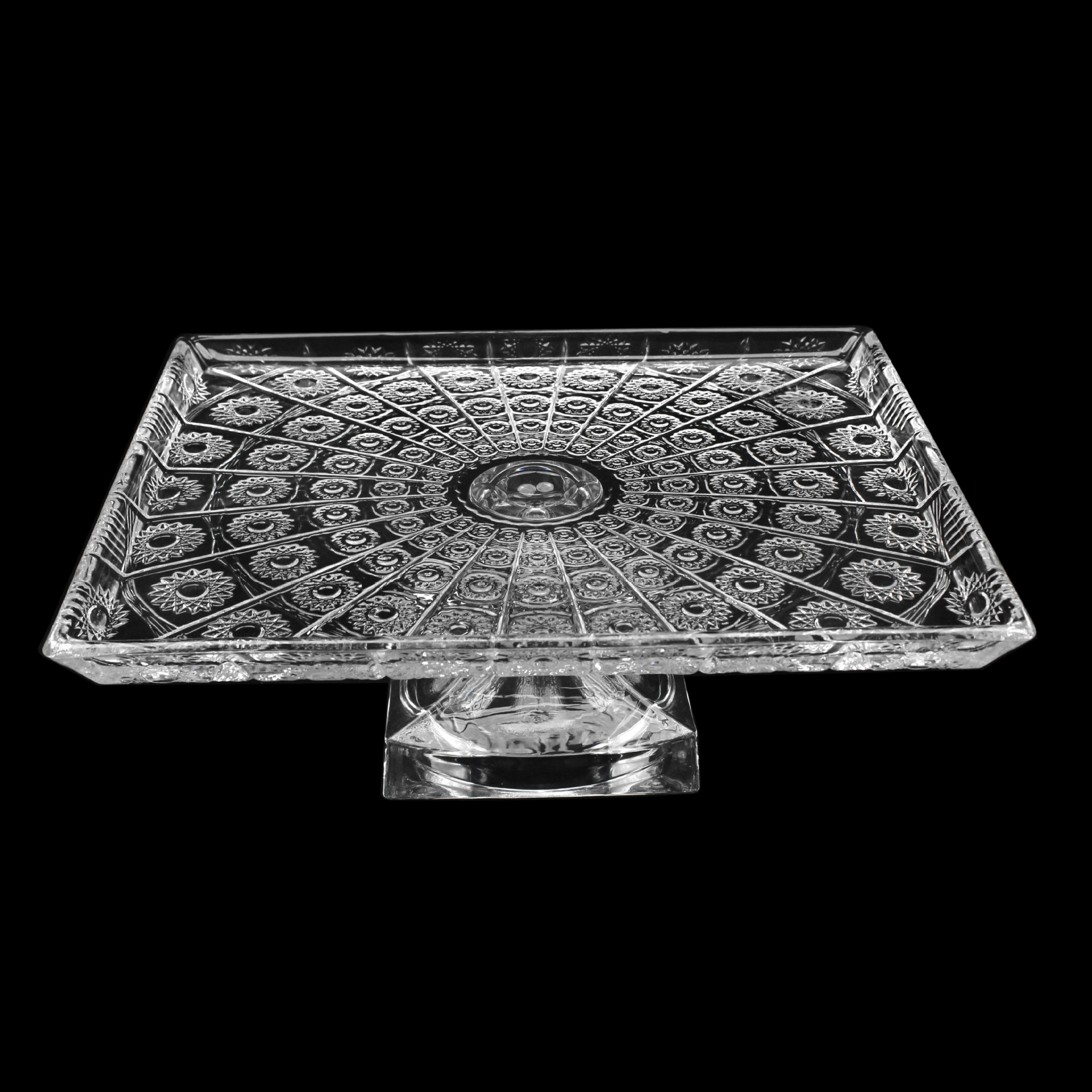 太阳花玻璃脚水果盘果斗糖缸成套系列中东跨境热销详情18