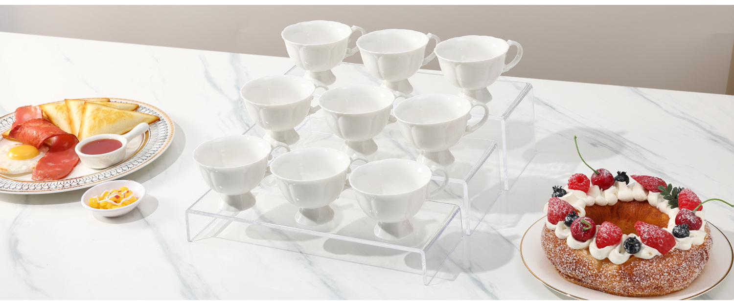 Acrylic U-shaped display stand, transparent shoe bracket, storage rack, hot-bent cosmetics and jewelry display stand, display table, beauty accessories, desktop display base, shoe store goods display bracket, jewelry display item storage and display support pic 7