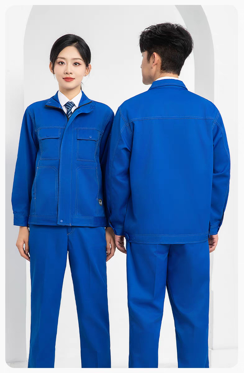 春秋季防水防静电防酸碱工作服套装男女劳保服耐磨耐脏耐腐蚀工装详情6