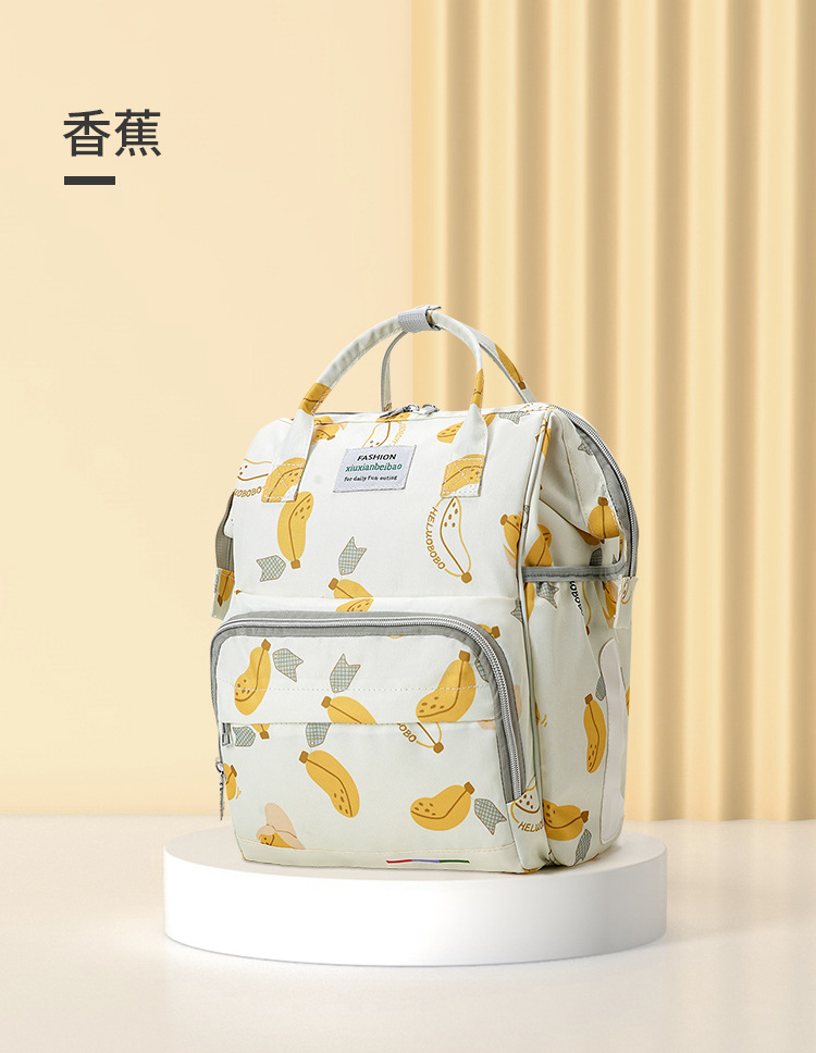 Cross-border large-capacity mommy bag, portable waterproof storage bag for taking kids out, multi-functional compartment maternity bag and baby bag pic 13