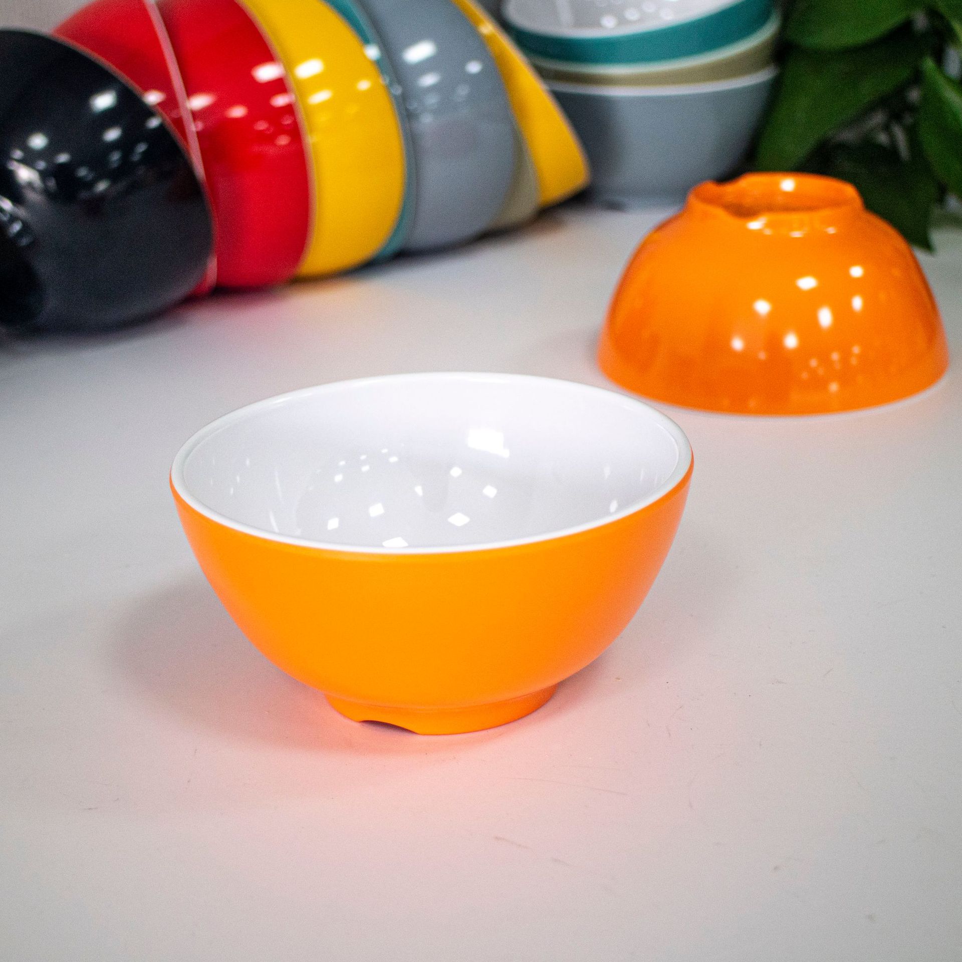 Wholesale of A5 melamine tableware, two-color conical bowls, commercial noodle bowls, spicy hot pot bowls, round ramen bowls, and special bowls for noodle restaurants pic 41