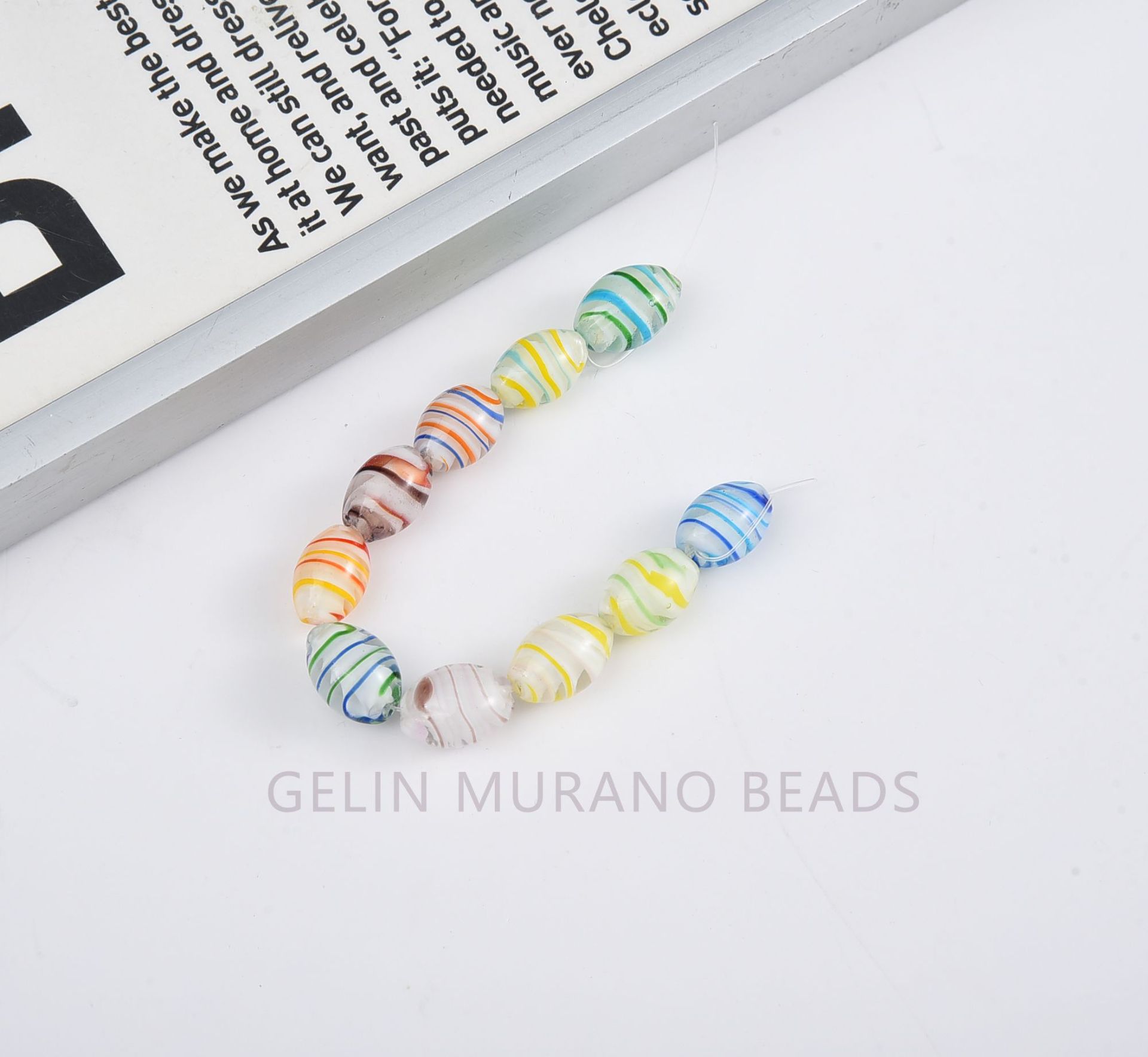 琉璃珠香灰手链手工项链毛衣链耳环头饰材料鼓形散珠diy饰品配件详情5