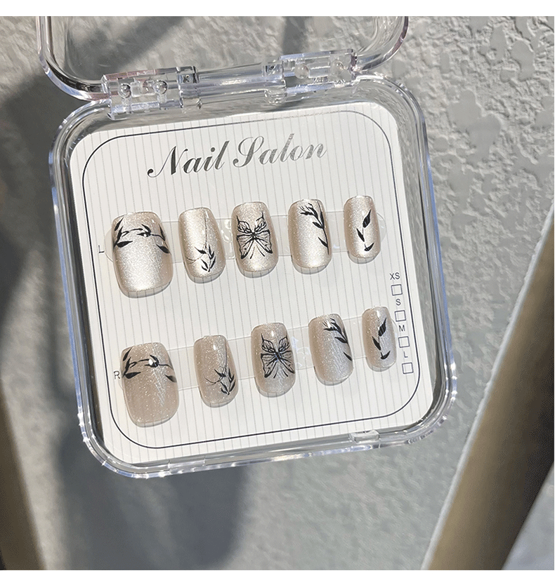 Nail patches, wearable nails, nail patches, hand-worn nails, nail retail 10-piece set pic 3