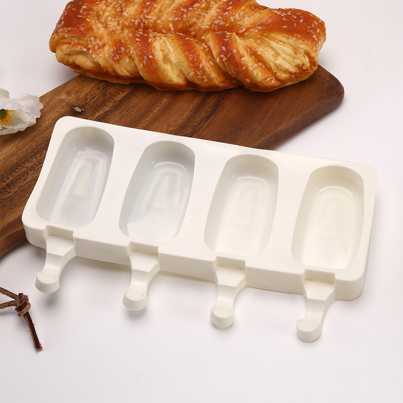 DIY classic oval-shaped silicone mold for homemade French Magnum ice cream. Home ice cream, heat-resistant pic 3