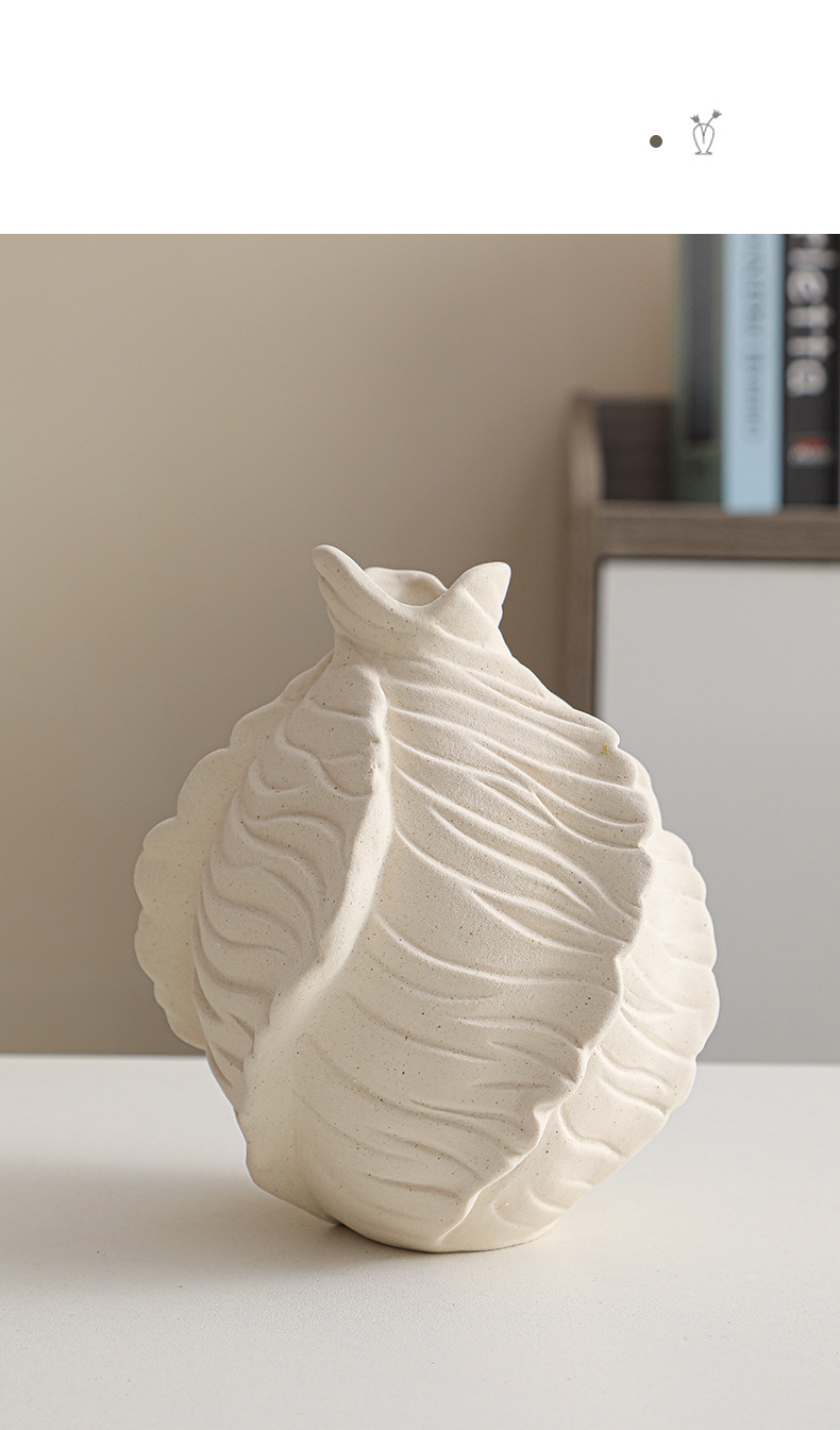 2026 New Nordic ceramic vases, simple flower arrangement vases, home living room decoration ornaments, creative vases, cross-border wholesale pic 15