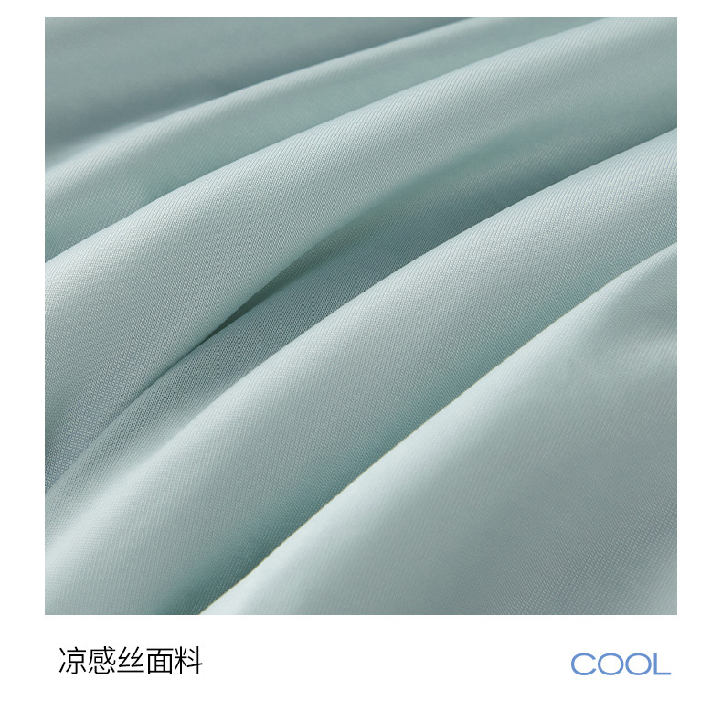 婴儿A类凉感夏凉被非天丝空调被学生夏被纯色双人冰丝薄被子夏季详情16