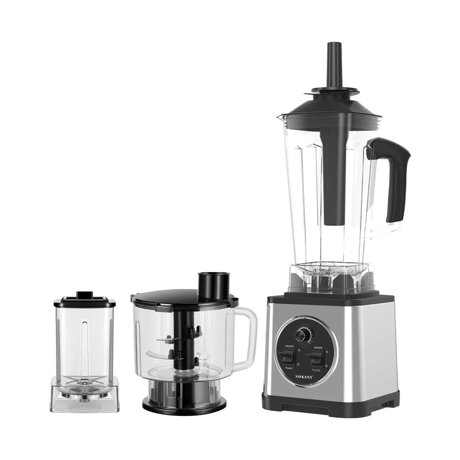 Export SOKANY03034 blender, household three-in-one meat and bean grinder, stainless steel juicer pic 3