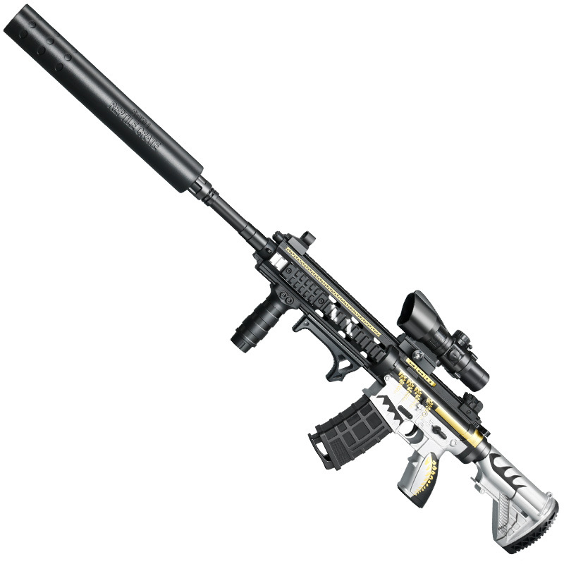 电动连发M416男孩手自一体儿童玩具自动突击步发射软弹枪水晶详情4