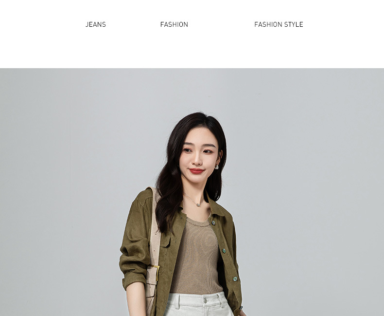 Xingge beige loose wide-leg jeans for women 2025 Spring new high-waisted narrow straight-leg floor-length pants pic 23