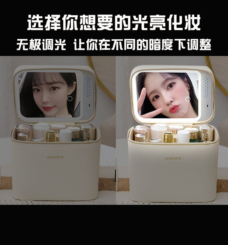 化妆包批发韩版新款大容量旅行便携手提PU专业化妆品收纳包化妆箱详情1