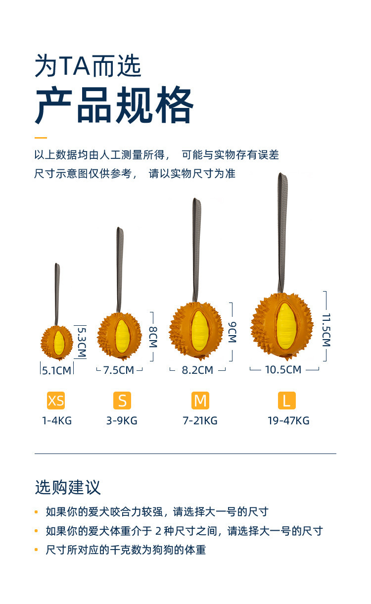 亚马逊跨境宠物爆款大狗狗玩具天然橡胶漏食磨牙洁齿益智发声耐咬详情12