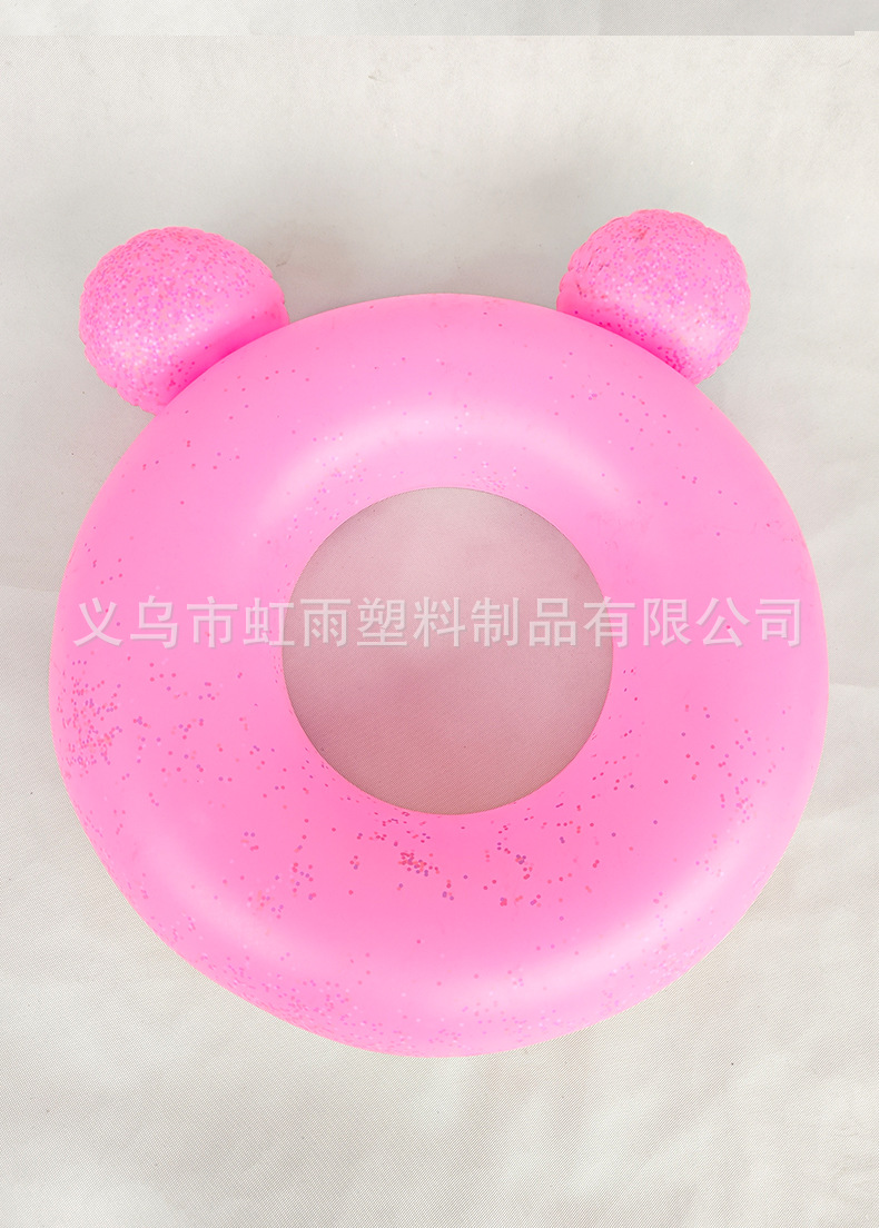 新款亮片兔子儿童游泳圈 8-13岁网红卡通泳圈 70草莓兔充气腋下圈详情15