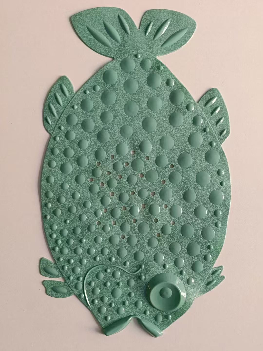 Forma de pescado almohadilla de baño resistente al agua almohadilla de baño larga de color sólido almohadilla de masaje suave espinilla antideslizante almohadilla de baño ventosa pic 9