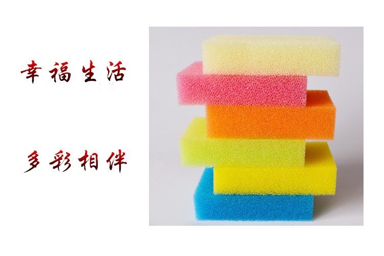 仿丝瓜海绵擦不掉渣不沾油洗碗海绵厨房刷锅刷碗丝瓜络清洁棉去油详情5