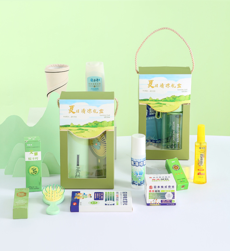 Heatstroke prevention and cooling gift package, summer gift customization for opening event, Summer cool gift box, company and enterprise casual gift pic 15