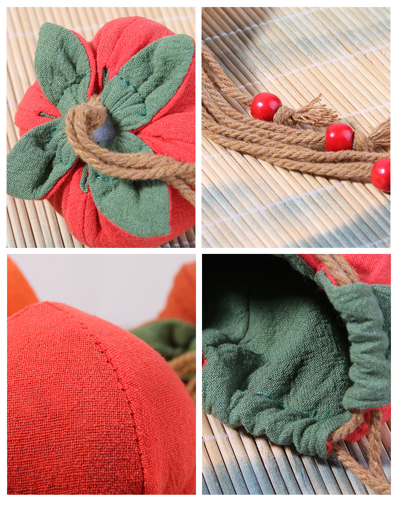 新款小柿子香包柿柿如意景区纪念品福袋车载挂饰小礼品香囊空袋详情11